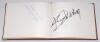 Sporting and entertainment signatures. Brown autograph album comprising over eighty signatures collected early 2000s covering football, golf, cricket, tennis, athletics, rowing, music and entertainment. Each nicely signed in ink individually to one side o - 8