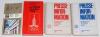 Olympics. Moscow 1980. Four official press handbooks issued for the Moscow Olympics of 1980. &lsquo;Guide for the Press&rsquo; produced by the Moscow Olympic Organising Committee. Minor wear to wrappers. &lsquo;The USSR Olympic Team&rsquo; in red boards, compiled by G. Sokolov. 