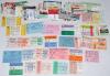 Rugby Union match tickets 1956-2014. A good selection of over 250 original admission tickets for matches played mainly in Britain, including home internationals, Test and club matches, tour matches, friendlies, Varsity matches, trials Challenge Cups etc. 