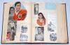 Football League club autograph scrapbook &lsquo;A-L&rsquo; early 1960s. A large album comprising a profuse collection of players&rsquo; signatures on cuttings, pages, pieces etc., all very nicely laid down to the album which comprises 150 numbered pages bound in red quarte - 5