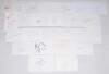 Manchester United 1950s-2000s. Fifty five plain white cards, each individually signed in ink by a Manchester United player and the odd manager, the majority collected in the early 2000s. Signatures include George Best, Bobby Charlton, Jeff Whitefoot, Jack