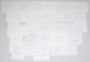 Manchester United 1950s-2000s. Fifty five plain white cards, each individually signed in ink by a Manchester United player and the odd manager, the majority collected in the early 2000s. Signatures include George Best, Bobby Charlton, Jeff Whitefoot, Jack - 2