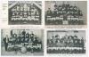 Swindon Town F.C. 1906/07-1912/13. Four original mono and real photograph postcards of Swindon Town teams depicted seated and standing in rows wearing football attire. Seasons are 1906/07 (Borough Press, Swindon), 1910/11 &lsquo;Dubonnet Cup&rsquo; [Paris] winners 19