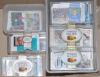 Football Trade cards. Large box containing an extensive selection of loose trade cards, mainly modern footballer cards with some earlier and other sports 1950s-2000s. Earlier series include Junior Service, Clevedon Confectionary, Barrat & Co etc. Modern s - 2