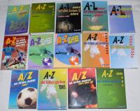 Spanish football annuals 1999/2000- 2004/05. Fourteen hardback and softback titles edited by Jorge Jim√©nez Mac√≠as, published in C√°ceres, Spain. Titles and seasons are ‘A-Z Del F√∫tbol en Am√©rica’ 1999/2000, 2001/02, 2002/03, 2003/04, 2004/05, ‘A-Z Del