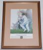 Worcestershire C.C.C. Selection of glassware, photographs, prints, ceramics and mementos from the club. Items include commemorative limited edition mugs celebrating the careers of Tom Graveney and Graeme Hick, in official boxes with certificates, crystal - 4