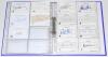 Test and County signatures 1970s onwards. Fifty one signatures on individual titled cards covering England (27 signatures), South Africa (5), Australia (2), Pakistan (2), Zimbabwe (1), Hampshire (1), Somerset (6), Surrey (2), Sussex (2), and Yorkshire (3 - 3