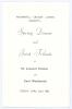 England Ashes Winners 1953. Celebration Dinner given by National Westminster Bank ‘to honour the players of the 1953 England teams which regained the Ashes’. Eight page colour menu for the Dinner held at The National Westminster Tower on 27th June 1983. T - 5