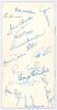 England v Australia. Centenary Test Match Reception. 26th August 1980. Official M.C.C. brochure produced for the event held at Lord’s with list of invited guests etc. Signed to front cover, inside pages and rear cover by sixty five Australian and England - 3