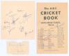 South Africa tour to Australia 1963/64. Album page signed in blue ink by eleven members of the South African touring party. Signatures are Barlow, van der Merwe, Seymour, Farrer, Pithey, Carlstein, Lindsay, Waite, Partridge, P. Pollock and G. Pollock. Sol