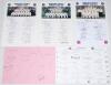 Middlesex C.C.C. 1984-2004. Ten official (except where stated) autograph sheets for seasons 1984 (15 signatures), 1985 (13), c.1986 (14), 1986 (two unofficial sheets both signed by 16), 1996 (unofficial, 25), 1997 (unofficial, 24), 2002 (22), 2003 (19) an - 2