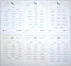 Nottinghamshire C.C.C. 1983-2000. Twelve official autograph sheets for seasons 1983 (18 signatures), 1984 (19), 1985 (22), 1988 (22), c.1988 (21), 1993 (24), 1994 (22), 1995 (23), 1996 (26), 1997 (24), 1998 (22) and 2000 (20). Signatures include Rice, Hen - 2