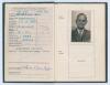 Sir Neville Cardus, cricket writer and journalist 1888-1975. Neville Cardus’s original blue passport with name to cover ‘Sir Neville Cardus C.B.E.’, passport number, name to first page, photograph and ink signature of Cardus with personal details ‘Profes - 2