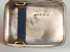 Cricket cigarette case. Silver oblong cigarette case presented by ‘Ellesmere C.C. Batting Award. J.T. Shipman 1911’. The case hallmarked ‘Birmingham 1901’. Sold with a small newspaper cutting referring to Joe Shipman of Ellesmere C.C. taking eight wicket - 2