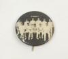 Surrey circa c1900. Circular celluloid picture pin badge of the team, standing and seated in rows. Players featured include Jephson, Abel, Hayward?, Hayes etc. some rusting to verso, minor wear otherwise in good condition