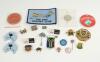 Cricket, sporting and other pin badges. Selection, mainly modern, including a Somerset County Cricket Supporters Club, date unknown, ‘M.C.C.100’ enamel badge, ‘Tootkgarook Cricket Club’ (Melbourne) enamel and metal badge, ‘South Africa’, lapel badge with 