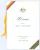 M.C.C. tour to Australia & New Zealand 1965/66. Official menu for the ‘Dinner in honour of the M.C.C. Cricket Team’ held at the Hotel Canberra, Canberra, 17th December 1965. The menu with M.C.C. and Australia diagonal colours to corners and Australia embl