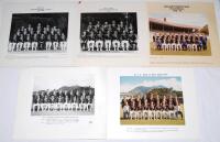 M.C.C./ England official tour photographs 1968-1979. Five original mono and colour official team photographs of M.C.C. and England touring parties, with the players and officials seated and standing in rows wearing cricket attire and tour blazers. Each mo