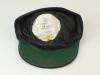 Somerset navy blue county 1st XI cricket cap with county emblem to front. The cap by Dege of Savile Row. Ownership unknown. Good condition. Previously sold by Vennett-Smith auctioneers in 2002 - 2