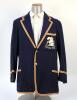 John Tanner Neve. M.C.C. 1936. M.C.C. navy blue touring blazer worn by Neve on the M.C.C. tour of Canada in 1937. The blazer, by Devereux of Eton, embroidered with the M.C.C. emblem in white of St George & Dragon of England and below in scroll ‘Canada 19