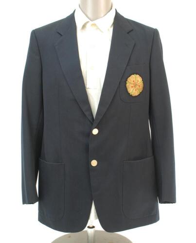 David Capel. Northamptonshire & England 1981-1998. Northamptonshire navy blue cricket blazer worn by Capel during his career whilst playing for Northamptonshire. With attached Northamptonshire rose emblem attached to the chest, buttons with similar club e