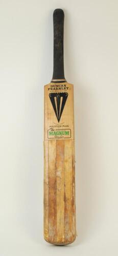 Ian Terence Botham. Somerset, Worcestershire, Durham, Queensland & England 1974-1993. Duncan Fearnley ‘Magnum’ cricket bat used by Botham in the 1983 cricket season playing for Somerset and in Test matches for England. The bat has one of Botham’s nickname