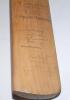 West Indies tour to England 1963. Full size Gray Nicholls &lsquo;Crusader&rsquo; bat signed in ink to the face by seventeen members of the West Indies touring party and eleven &lsquo;England Players 1963&rsquo;. West Indies signatures include Worrell (Captain), Hunte, Solomon, V - 3