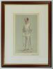 Pelham Francis Warner, Middlesex & England 1894-1929. Signed Vanity Fair colour chromolithograph of Warner. ‘Plum’. September 3rd 1903 by SPY. Nicely signed by Warner in black ink to lower right border. Good condition. Rare in this signed form