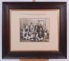 ‘W. Strutt-Cavell’s XI v XVIII of Twickenham’ 1906. Original mono photograph of the team, seated and standing in rows wearing cricket attire, caps, blazers, for the charity match played in aid of St. John’s Hospital, Twickenham at Twickenham Green, 17th S