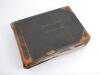 Arthur Wood. Yorkshire & England 1929-1946. A very large, heavy and thick three quarter leather bound oblong photograph album containing over three hundred and fifty photographs from the cricket seasons of 1930 to 1938, action images, studies of players a