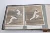 Arthur Wood. Yorkshire & England 1929-1946. A very large, heavy and thick three quarter leather bound oblong photograph album containing over three hundred and fifty photographs from the cricket seasons of 1930 to 1938, action images, studies of players a - 4