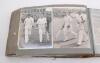 Arthur Wood. Yorkshire & England 1929-1946. A very large, heavy and thick three quarter leather bound oblong photograph album containing over three hundred and fifty photographs from the cricket seasons of 1930 to 1938, action images, studies of players a - 11