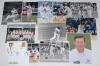 Hampshire county player photographs 1970s-2000s. A selection of twenty eight colour and mono press and copy photographs, photomontages, cuttings, postcards etc. of Hampshire players with one team photograph. Eight are signed by the featured player. Signat - 2