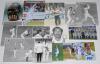 Nottinghamshire county player photographs 1970s-2010s. A selection of thirty colour and mono press and copy photographs, photomontages, cuttings etc. of Nottinghamshire players and one team photo. Twelve are signed by the featured player. Signatures are B - 2