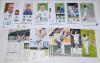 Warwickshire county player photographs 1980s-2010s. A selection of twenty nine colour and mono press and copy photographs, photomontages, cuttings etc. of Warwickshire players. Eleven are signed by the featured player. Signatures are Shaun Pollock, Allan 