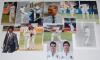 Warwickshire county player photographs 1980s-2010s. A selection of twenty nine colour and mono press and copy photographs, photomontages, cuttings etc. of Warwickshire players. Eleven are signed by the featured player. Signatures are Shaun Pollock, Allan - 2