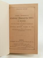 Wisden Cricketers’ Almanack 1883. 20th edition. Bound in brown boards, with original wrappers, with gilt titles to front board and spine. Excellent wrappers and very good/excellent condition throughout