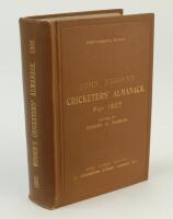 Wisden Cricketers’ Almanack 1907. 44th edition. Original hardback. Very slight dulling to the gilt titles on the front board, titles bright to spine paper. Very good condition throughout. A rare early hardback edition