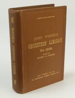 Wisden Cricketers’ Almanack 1908. 45th edition. Original hardback. Very good/excellent overall condition with bright gilt titles to front board and spine paper