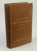 Wisden Cricketers’ Almanack 1910. 47th edition. Original hardback. Some wear and staining to both boards, darkening to spine paper, dulling to gilt titles on the spine paper, wear to board extremities, internally good