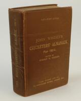 Wisden Cricketers’ Almanack 1914. 51st edition. Original hardback. Some creasing to spine papers and to a lesser extent the front and rear boards, some wear to boards and board extremities otherwise in good condition