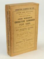 Wisden Cricketers’ Almanack 1898. 35th edition. Original paper wrappers. Front wrapper cleanly detached at spine, minor age toning to wrappers otherwise in good/very good condition