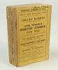 Wisden Cricketers’ Almanack 1913. 50th (Jubilee) edition. Original paper wrappers. Handwritten name of ownership in ink to the top border of the front wrapper, some wear and breaking to spine paper otherwise in good condition