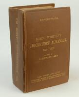 Wisden Cricketers’ Almanack 1931. 68th edition. Original hardback. Some bowing to top of page block, some wear to board extremities, slight breaking to front internal hinge otherwise in good condition with bright gilt titles to front board and spine paper