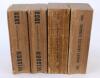 Wisden Cricketers’ Almanack 1936, 1937, 1938 and 1939. 73rd, 74th, 75th & 76th editions. Original paper wrappers/covers. The 1936 edition with slight bowing to spine, some wear and darkening to spine paper, rear wrapper split and becoming detached, handwr