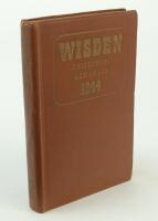 Wisden Cricketers’ Almanack 1944. 81st edition. Original hardback. Only 1500 hardback copies were printed in this war year. Dulled gilt titles on spine paper, dulling to gilt titles on the front board, general wear to boards otherwise in good condition. A