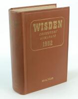 Wisden Cricketers’ Almanack 1952. Original hardback. Soiling to page block otherwise in good/very good condition