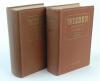 Wisden Cricketers’ Almanack 1954 and 1955. Original hardback editions. Both editions have some dulling to the gilt titles on the spine and some soiling to page block. The 1954 edition with minor mark to front board, the 1955 edition with minor crease to f