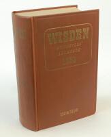 Wisden Cricketers’ Almanack 1963. Original hardback. Slight dulling to gilt titles on the spine, minor wrinkling to spine paper otherwise in good/very good condition