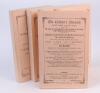 Wisden Cricketers’ Almanack 1867, 1870, 1872, 1873 and 1875. Five facsimile editions, with pink wrappers, second facsimile edition printed by Lowe & Brydone Ltd, London 1974. Limited edition. Minor wear otherwise in good/very good condition